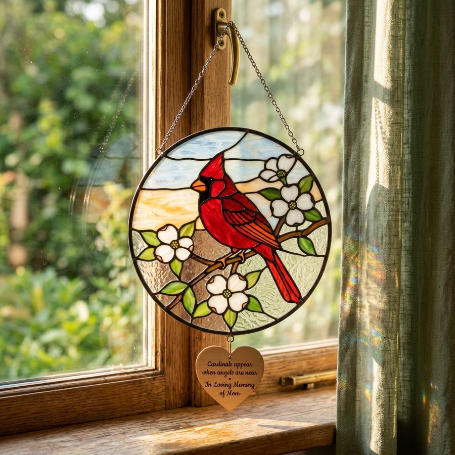 Red Cardinal Suncatcher