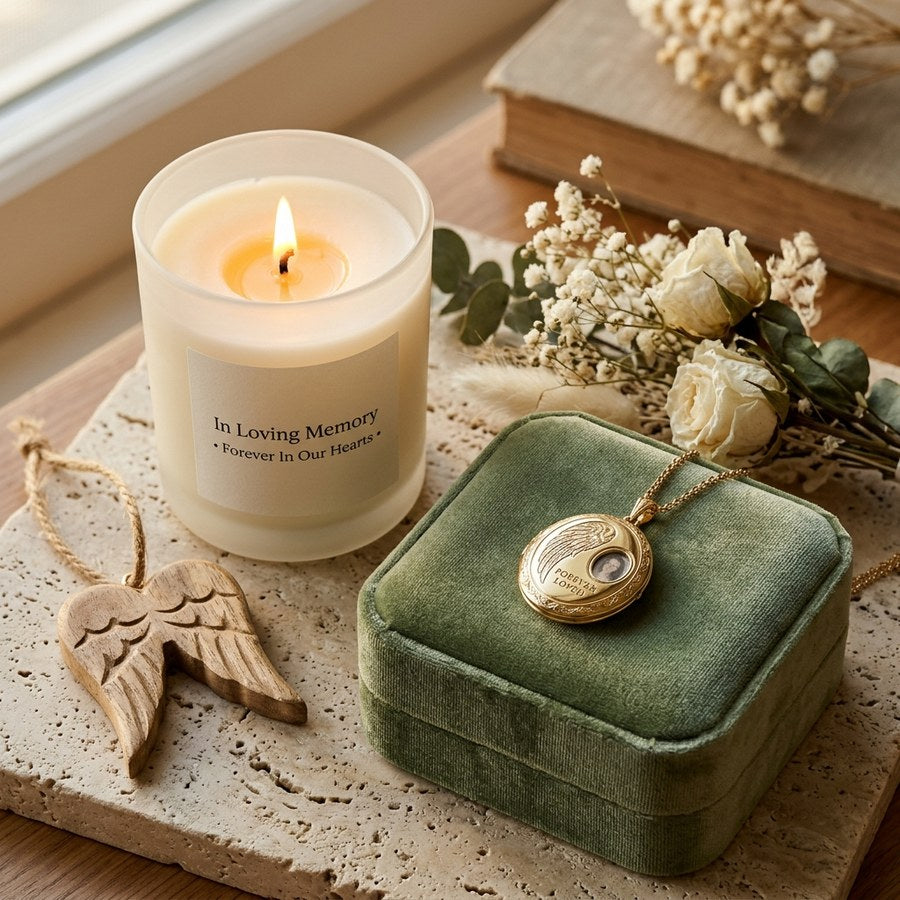 Locket & Soy Candle Set